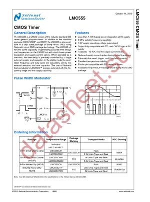 LMC555CN/NOPB datasheet  